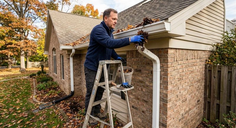Gutter Downspout Unclogging in Fredericksburg, VA