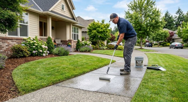 Stamped Concrete Sealing in Tacoma, WA